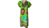 Lime Green Pharaonic Print Tunic